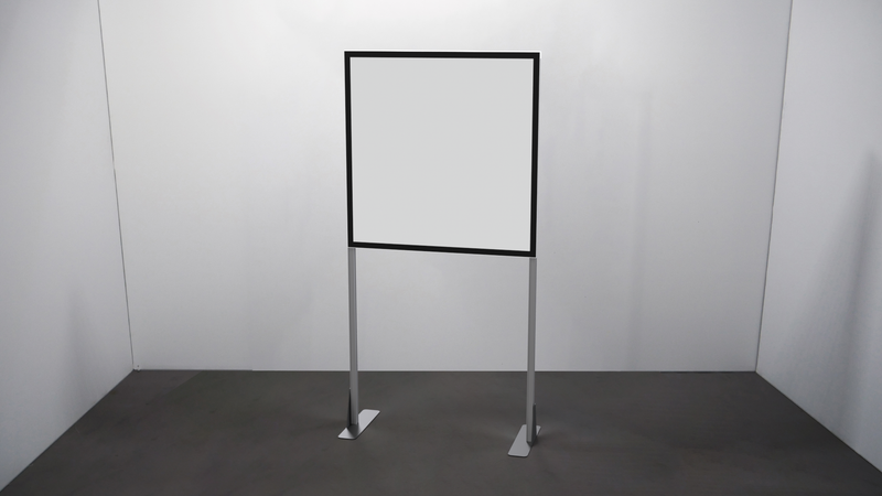 White Foamboard Half Screen - TecnaCare