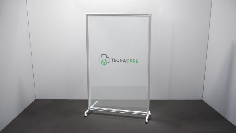 Printed/Frosted Acrylic Screen on Wheels - TecnaCare