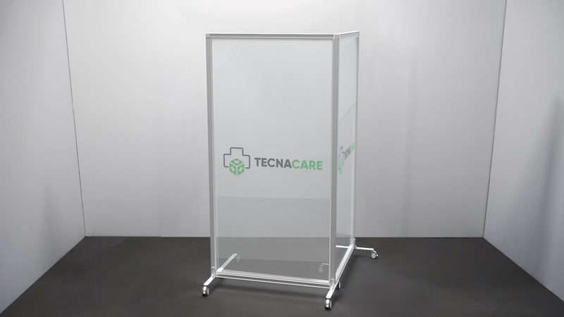 Printed/Frosted Acrylic Screen on Wheels - TecnaCare