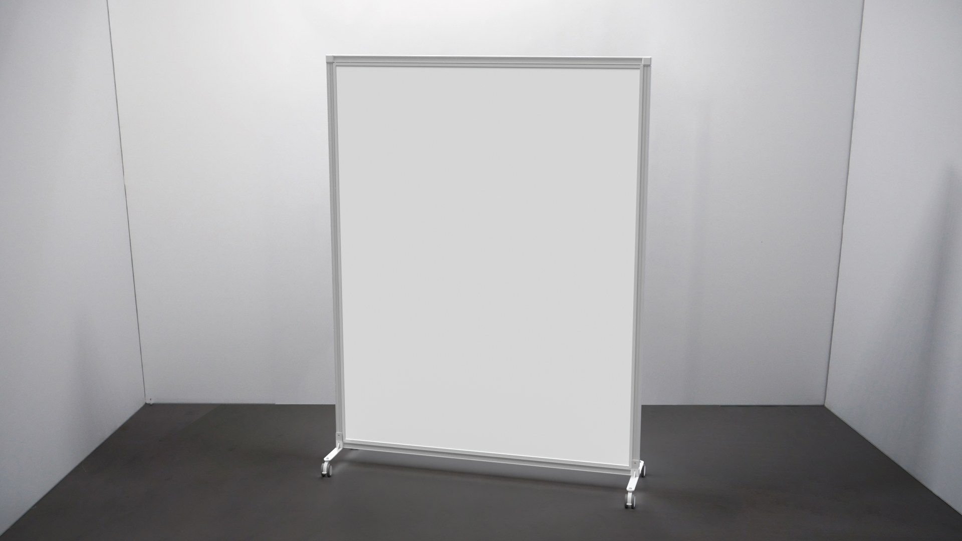 White Foamboard Screen on Wheels - TecnaCare