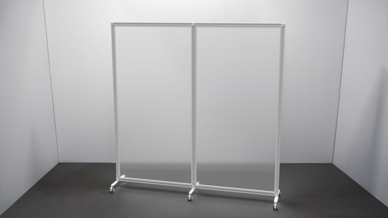 Printed/Frosted Acrylic Screen on Wheels - TecnaCare
