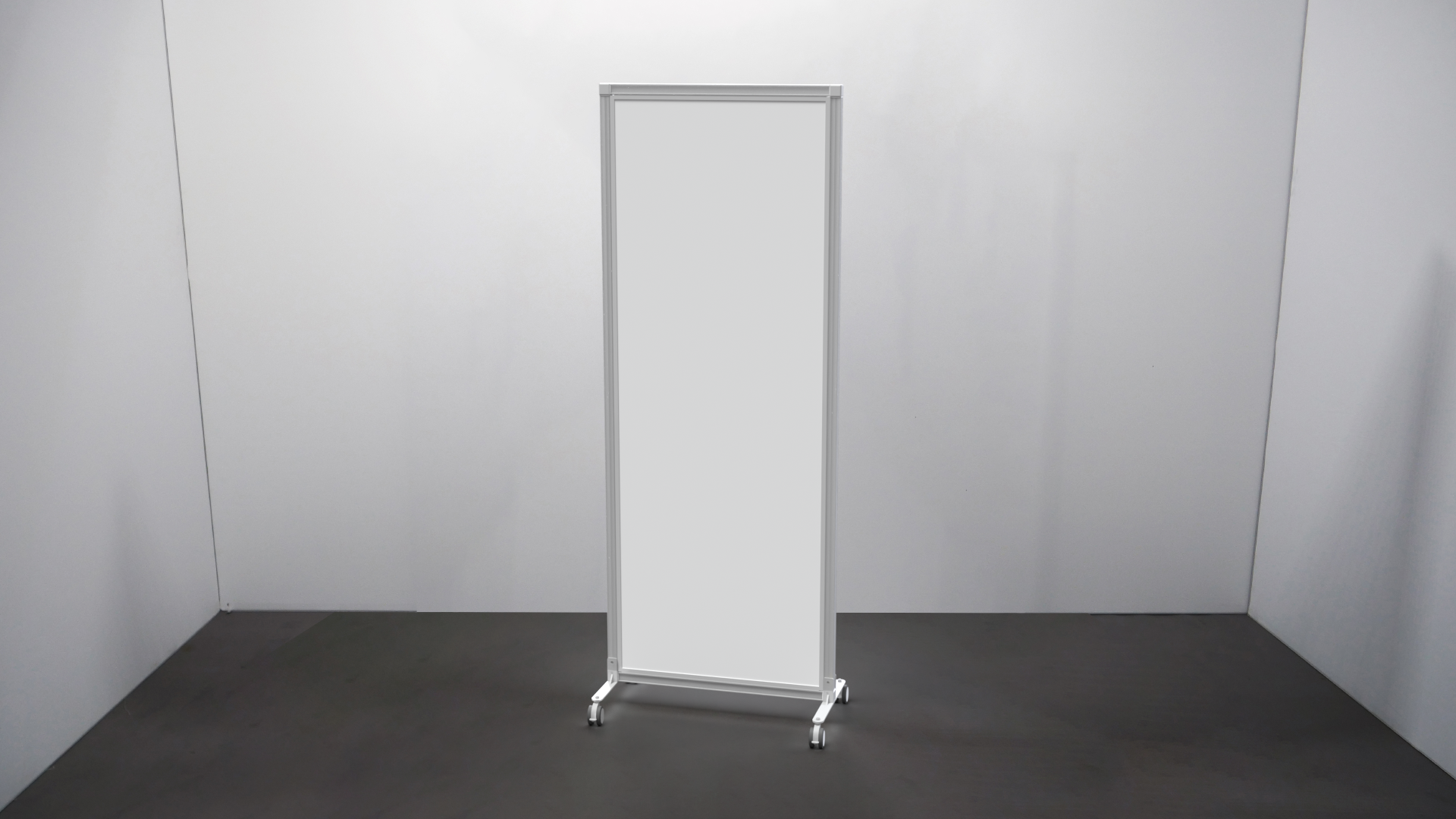 White Foamboard Screen on Wheels - TecnaCare