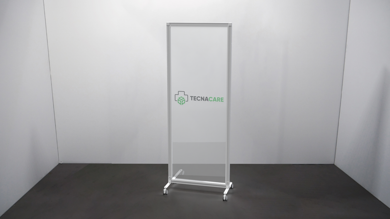 Printed/Frosted Acrylic Screen on Wheels - TecnaCare